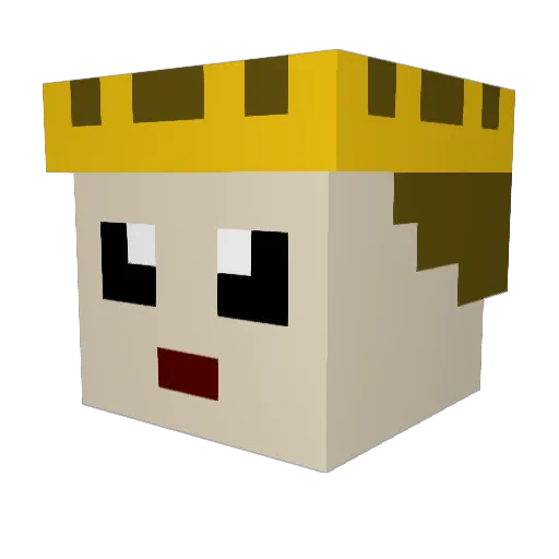 FelixStun Minecraft avatar head, 3D render