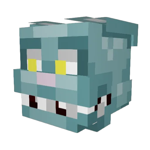 FelixTheRabbit Minecraft avatar head, 3D render