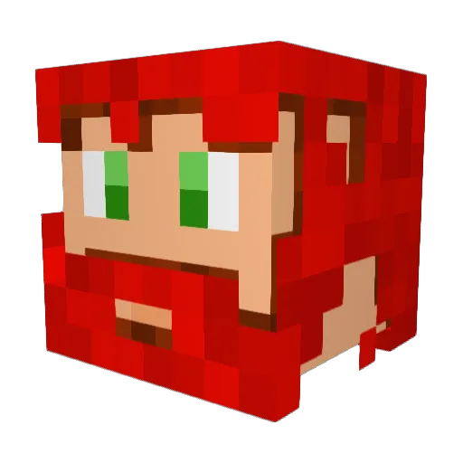 Felix_11111 Minecraft avatar head, 3D render