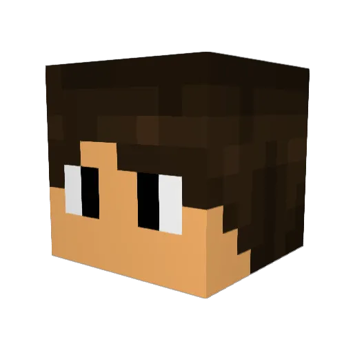 Felix_456 Minecraft avatar head, 3D render