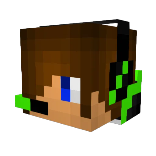 Felix_Craftet Minecraft avatar head, 3D render