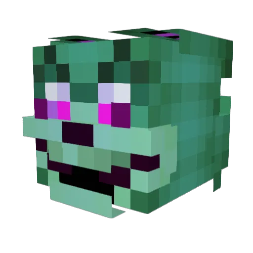 Felix_Hewix Minecraft avatar head, 3D render