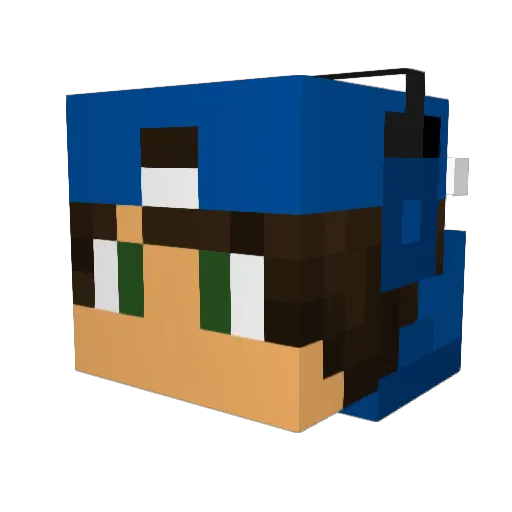 Felix_Jr_14 Minecraft avatar head, 3D render