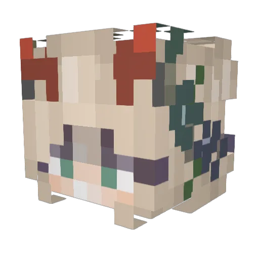 Felix_Wh4t Minecraft avatar head, 3D render
