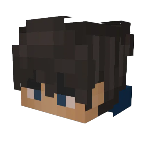 Felixcrxft Minecraft avatar head, 3D render