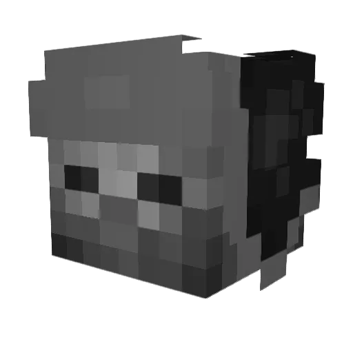 FelixgG64 Minecraft avatar head, 3D render
