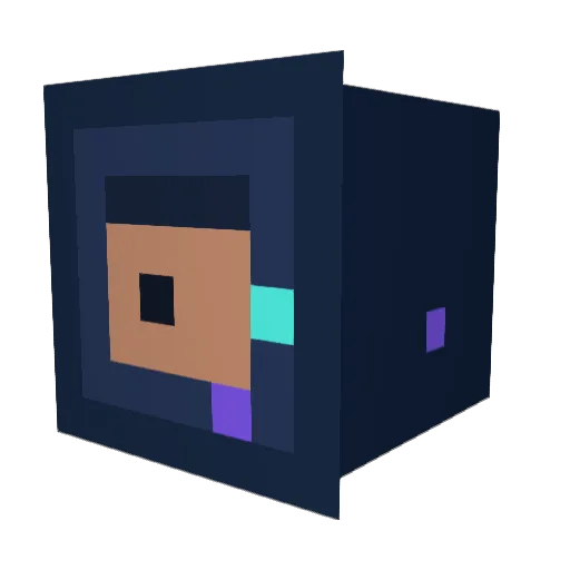 Felixgamer123 Minecraft avatar head, 3D render