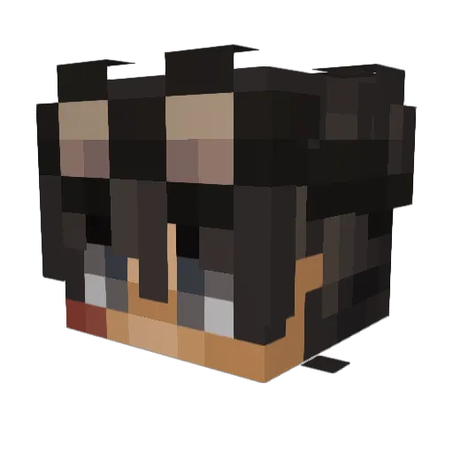 Felixiam Minecraft avatar head, 3D render