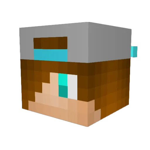 Felixmcl Minecraft avatar head, 3D render