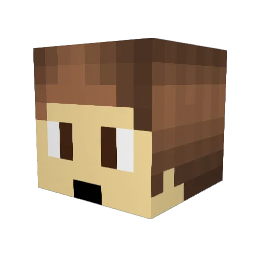 Felixon77 Minecraft avatar head, 3D render