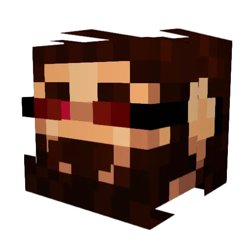 Felixtastic Minecraft avatar head, 3D render