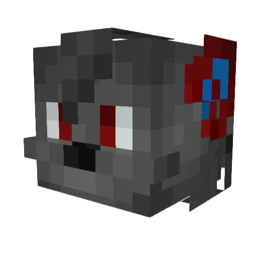 Felixthefoxz Minecraft avatar head, 3D render