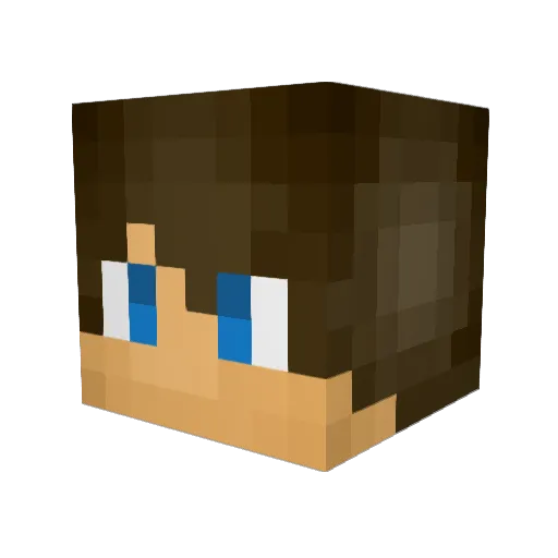 FelizRE Minecraft avatar head, 3D render