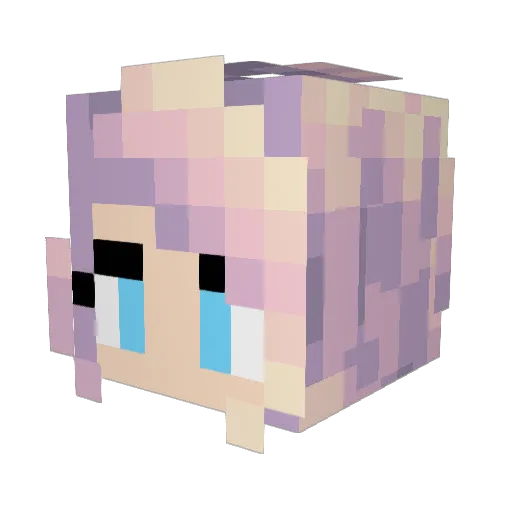 Felizelot Minecraft avatar head, 3D render