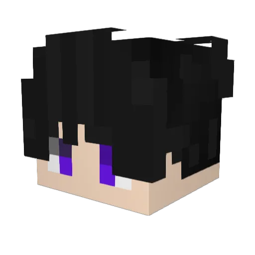 FellCombuuu Minecraft avatar head, 3D render