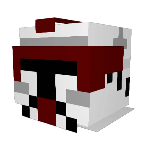 FellGamer Minecraft avatar head, 3D render