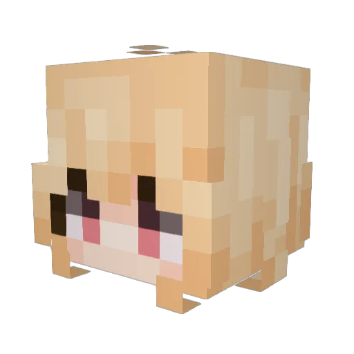FellInDream Minecraft avatar head, 3D render