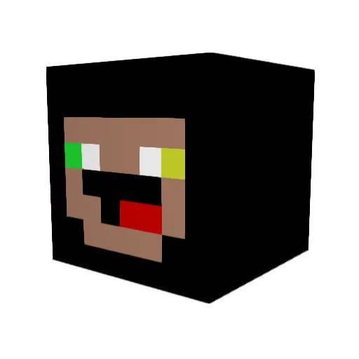 FellZollinPvP_ Minecraft avatar head, 3D render