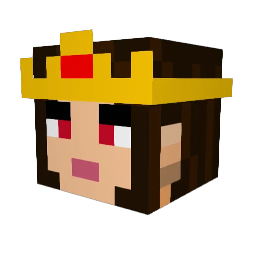 Fellacious Minecraft avatar head, 3D render