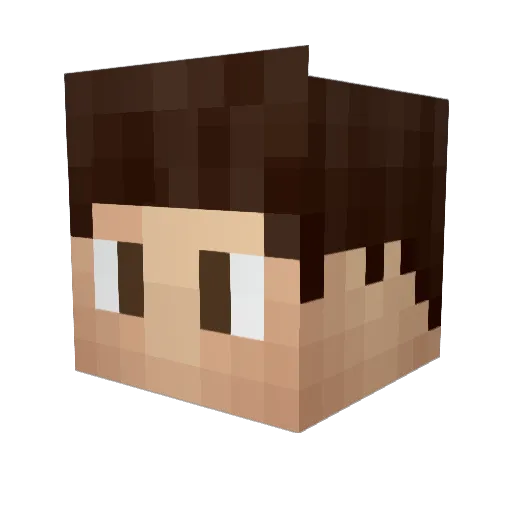 FeloO Minecraft avatar head, 3D render