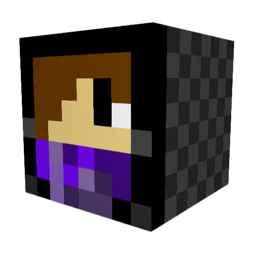 Felober Minecraft avatar head, 3D render