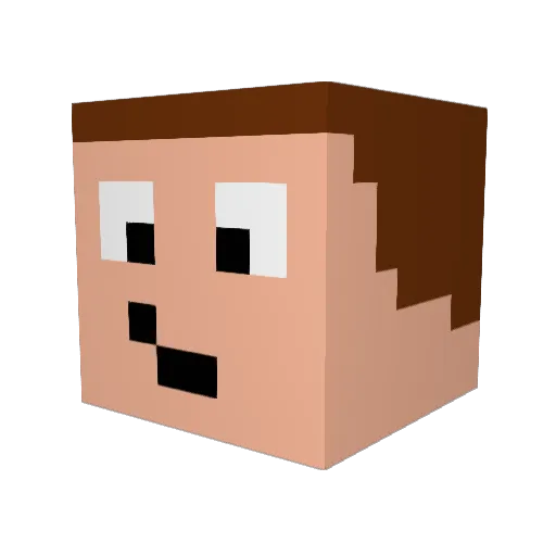 FeloniousFrank Minecraft avatar head, 3D render