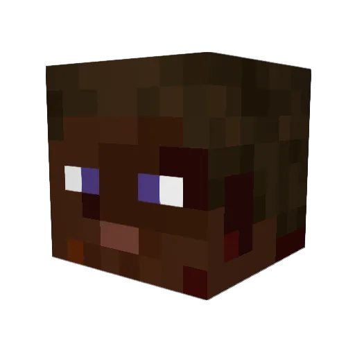 FelonyMartini Minecraft avatar head, 3D render