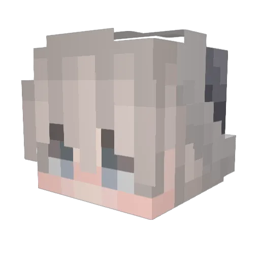 Felpy Minecraft avatar head, 3D render