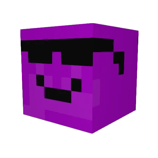 Felsti Minecraft avatar head, 3D render