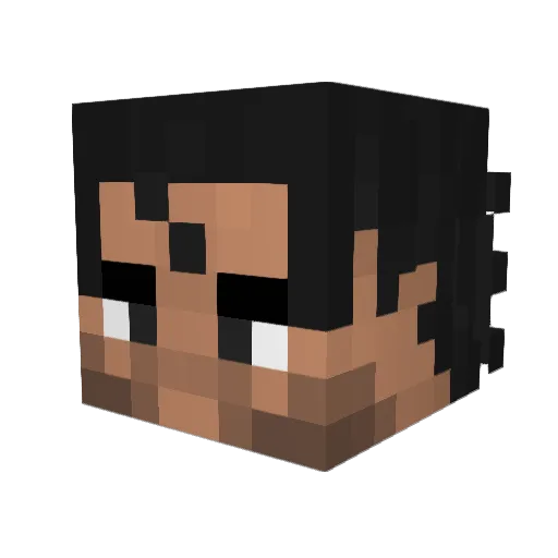 FeltMarigold Minecraft avatar head, 3D render