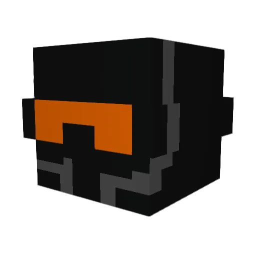 FeluF Minecraft avatar head, 3D render