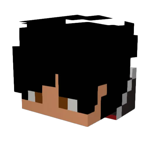 FelxYr Minecraft avatar head, 3D render
