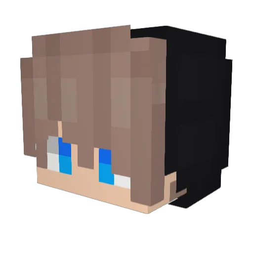 Felxmong_BR Minecraft avatar head, 3D render