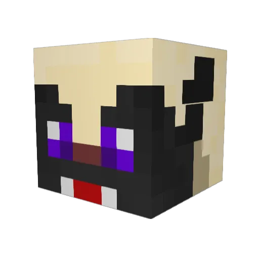Felynosaurus Minecraft avatar head, 3D render