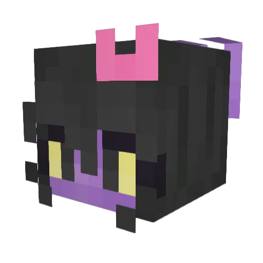 FemLayna Minecraft avatar head, 3D render