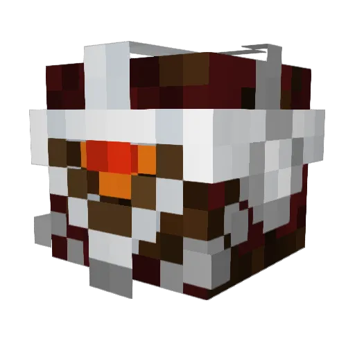 FemNite Minecraft avatar head, 3D render