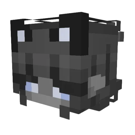 Fembea Minecraft avatar head, 3D render