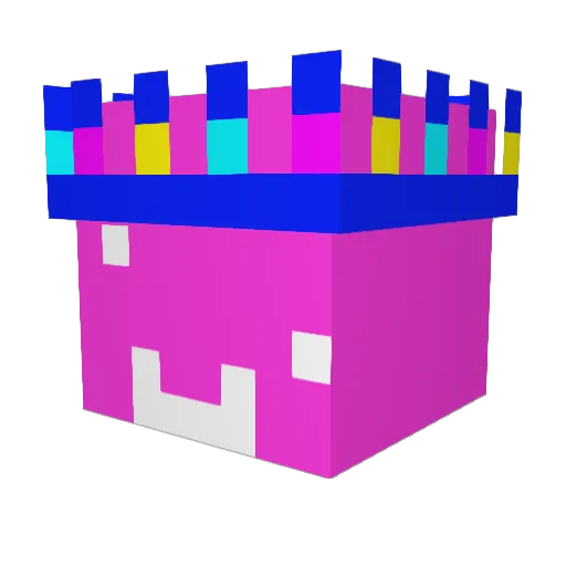 Femboy13145 Minecraft avatar head, 3D render
