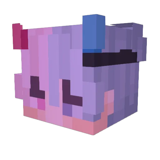 FemboyAhri Minecraft avatar head, 3D render
