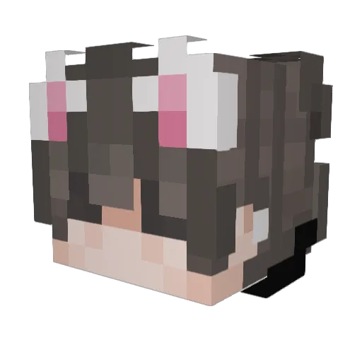 FemboyBuffy Minecraft avatar head, 3D render