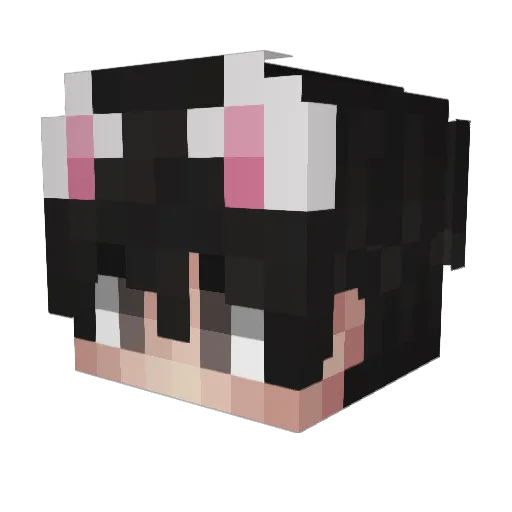 FemboyElvy Minecraft avatar head, 3D render