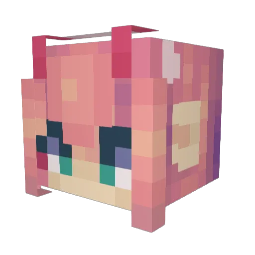 FemboyLover82 Minecraft avatar head, 3D render
