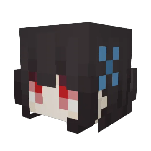 FemboySociety Minecraft avatar head, 3D render