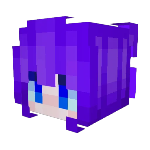 FemboySparkles Minecraft avatar head, 3D render