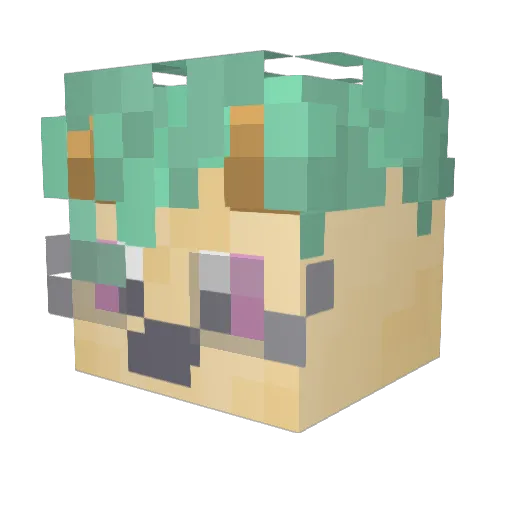 FemboyThghs Minecraft avatar head, 3D render
