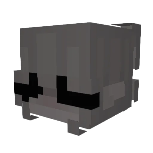Femkeuhh Minecraft avatar head, 3D render