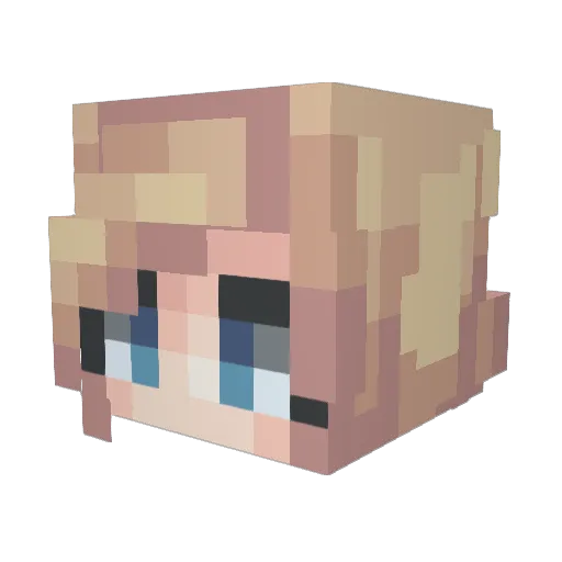 FenTuan Minecraft avatar head, 3D render