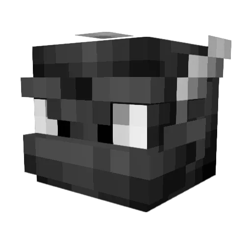 Fenatik Minecraft avatar head, 3D render