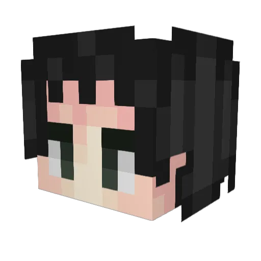 Fenchiee Minecraft avatar head, 3D render