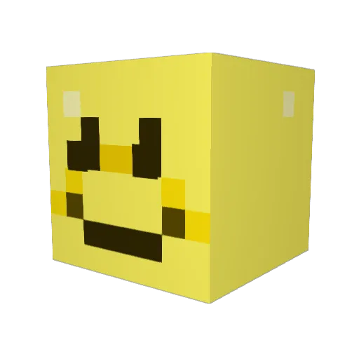 FenderBuh Minecraft avatar head, 3D render